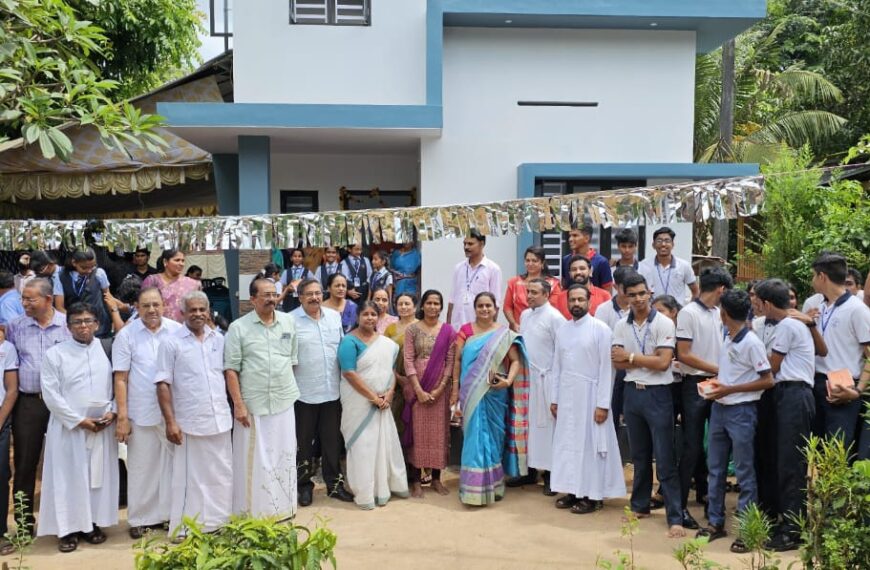 വിദ്യാര്‍ത്ഥികളിലൂടെ സാക്ഷാത്ക്കരിക്കപ്പെട്ട ”സ്‌നേഹഭവനം”