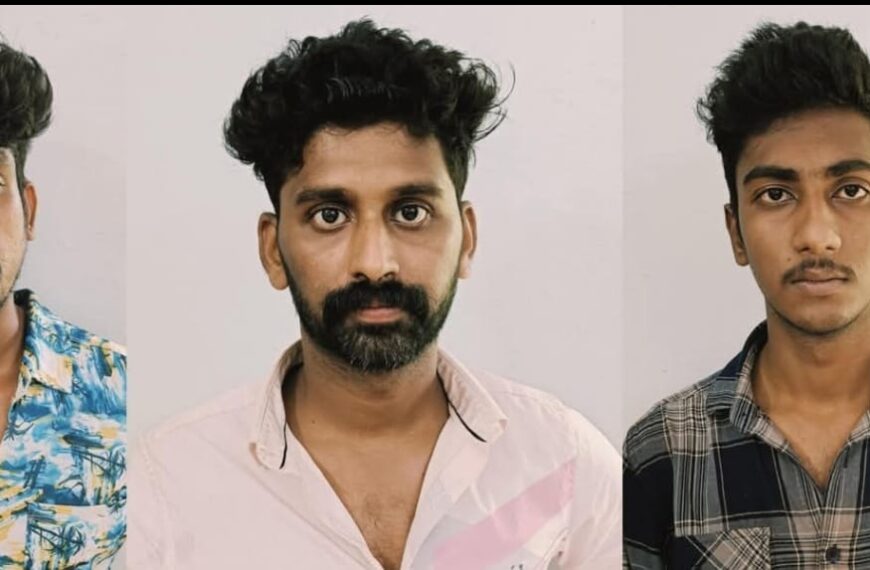 യുവാവിനെ കൊലപ്പെടുത്താൻ ശ്രമിച്ച കേസിൽ 3 പേർ റിമാന്റിലേക്ക്
